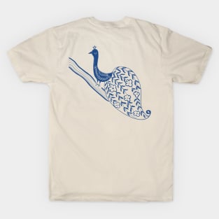 Peacock blue bird T-Shirt